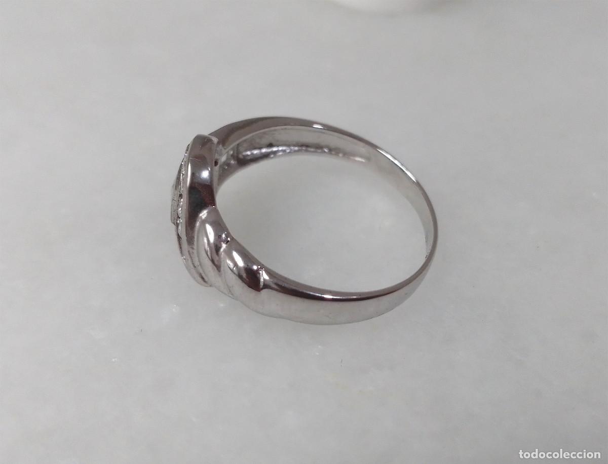Joyeria: Anillo cl&aacute;sico de plata de ley con circonitas. - Foto 7
