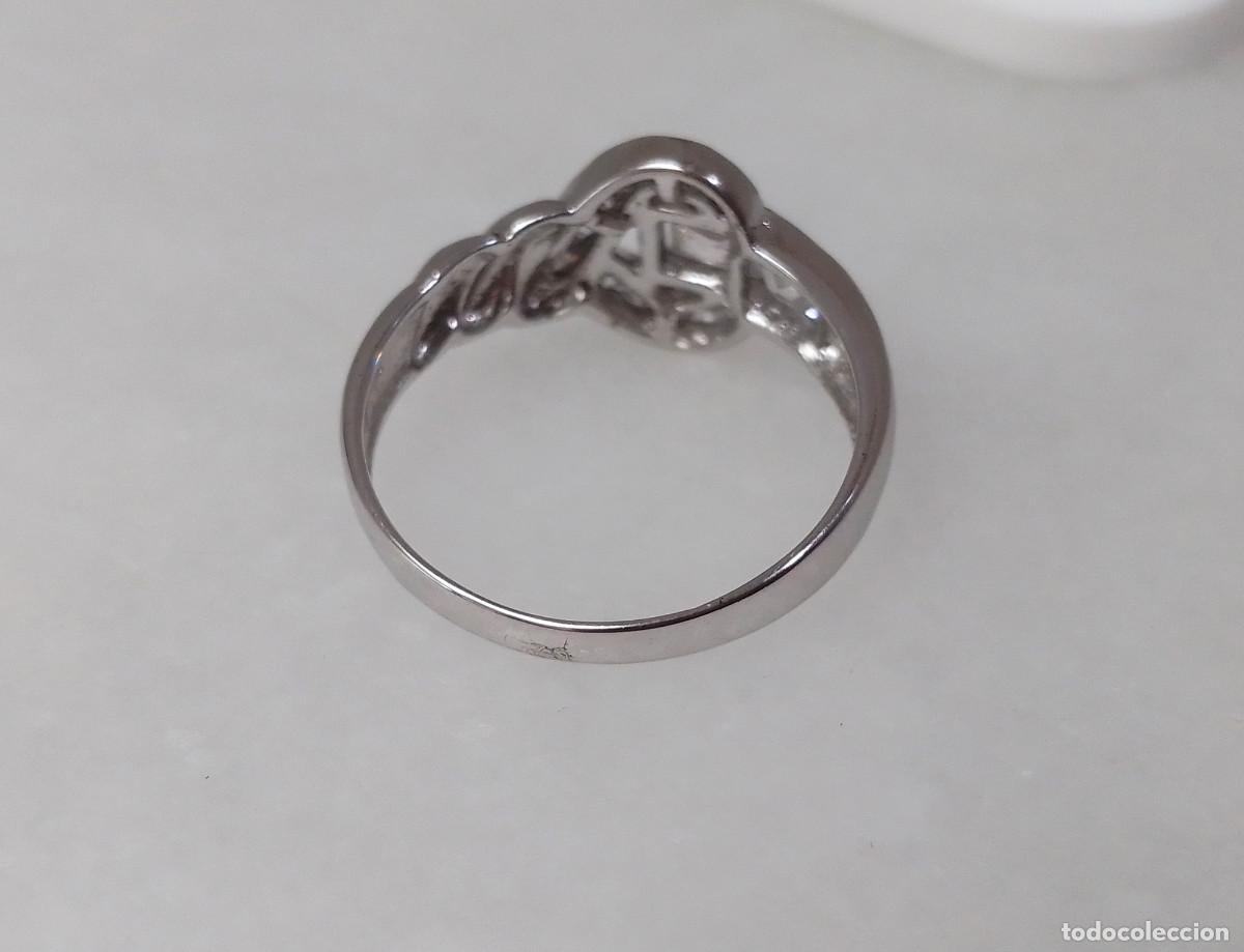 Joyeria: Anillo cl&aacute;sico de plata de ley con circonitas. - Foto 8
