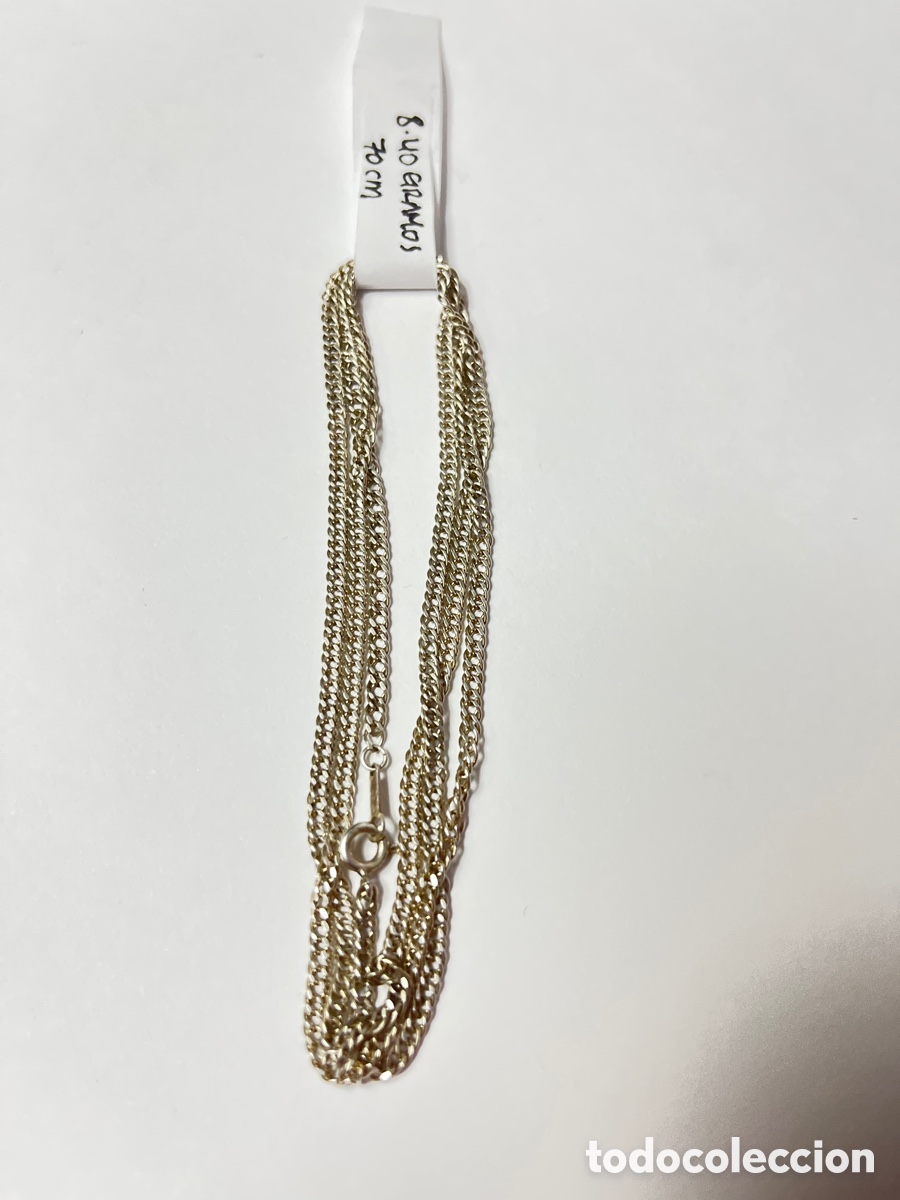 Joyeria: Cadena de plata -70cm -tipo de eslab&oacute;n barbada /CA356 - Foto 4