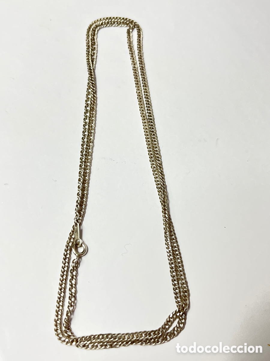 Joyeria: Cadena de plata -70cm -tipo de eslab&oacute;n barbada /CA356 - Foto 1