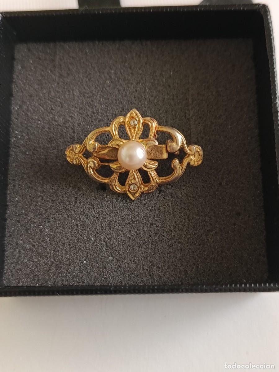 Joyeria: BROCHE DORADO VINTAGE CON PERLA - Foto 1
