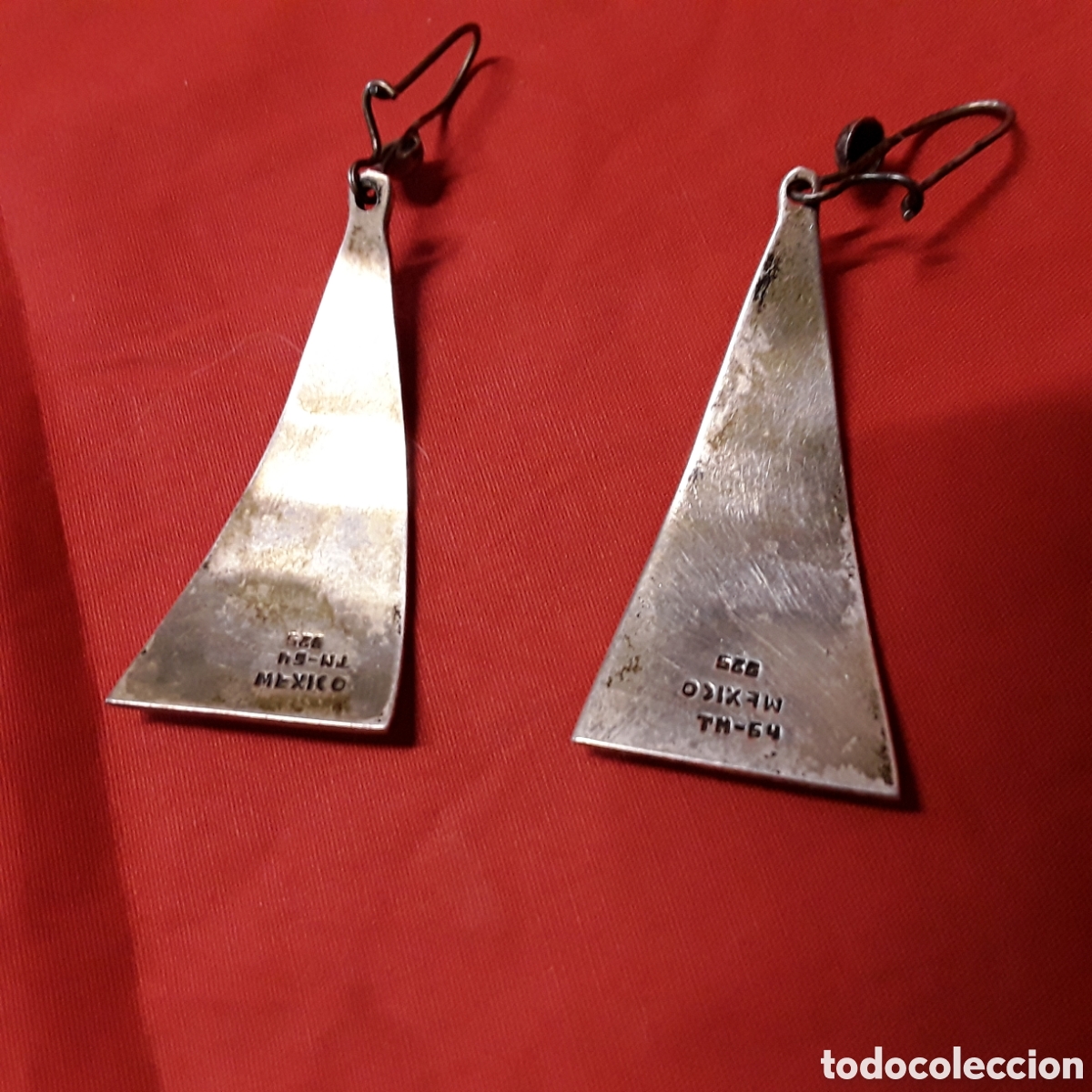Joyeria: PENDIENTES DE PLATA 925 CON INCRUSTACIONES DE TURQUESA DE MEXICO - Foto 2