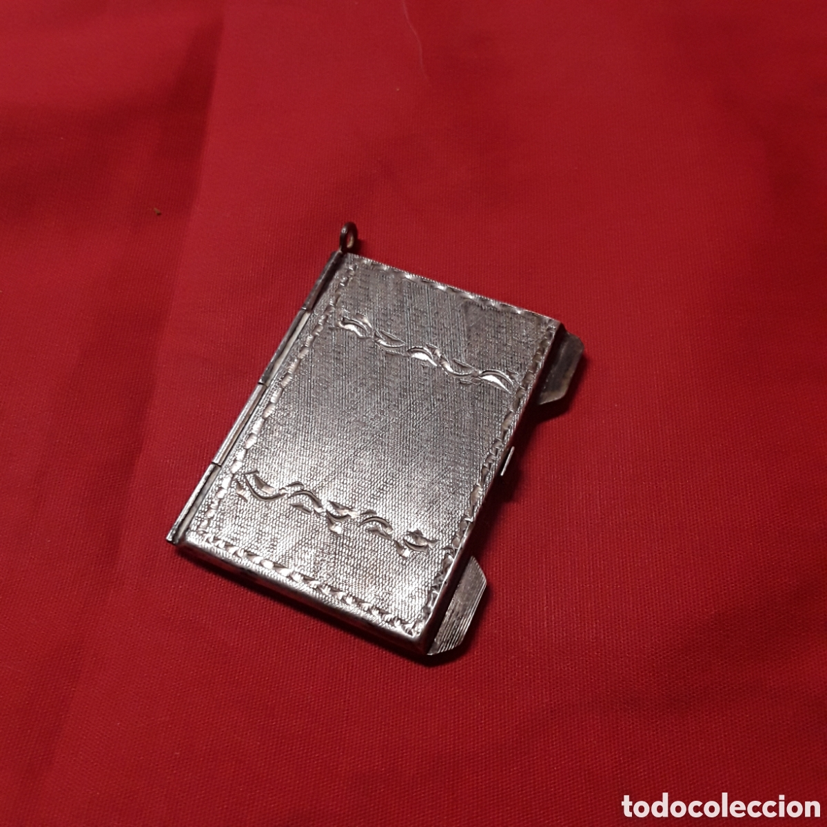 Joaillerie: ANTIGUO COLGANTE PORTAFOTOS GUARDAPELO DE PLATA