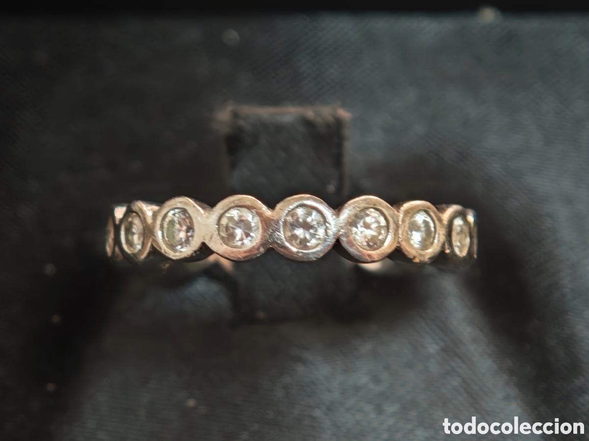 Joyeria: Anillo de plata de ley rodeado de circonitas - Foto 4
