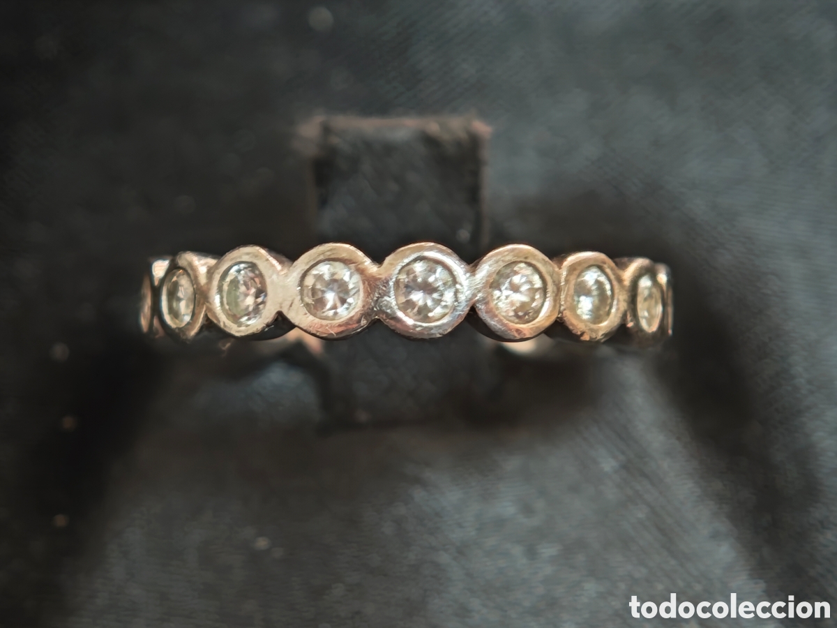 Joyeria: Anillo de plata de ley rodeado de circonitas - Foto 1
