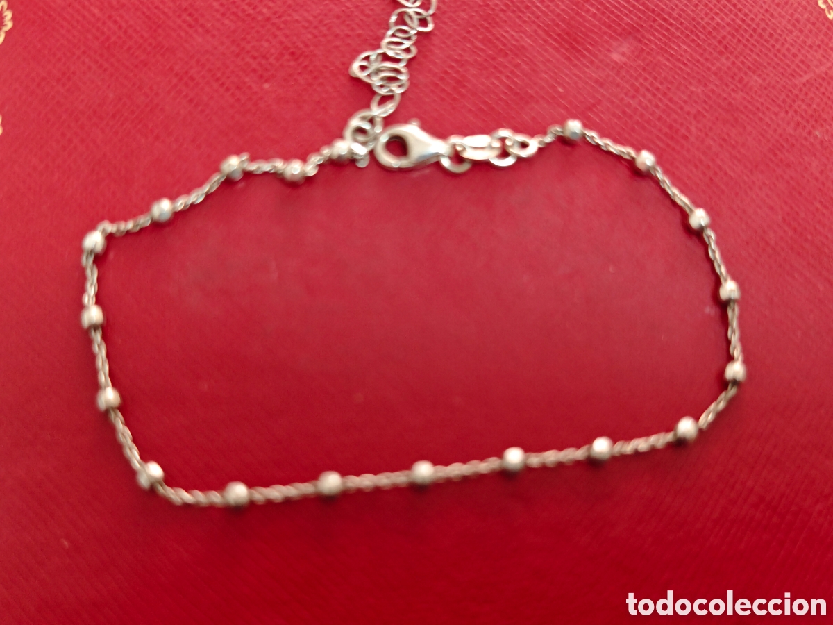 Joyeria: Pulsera de plata de ley y bolas - Foto 2