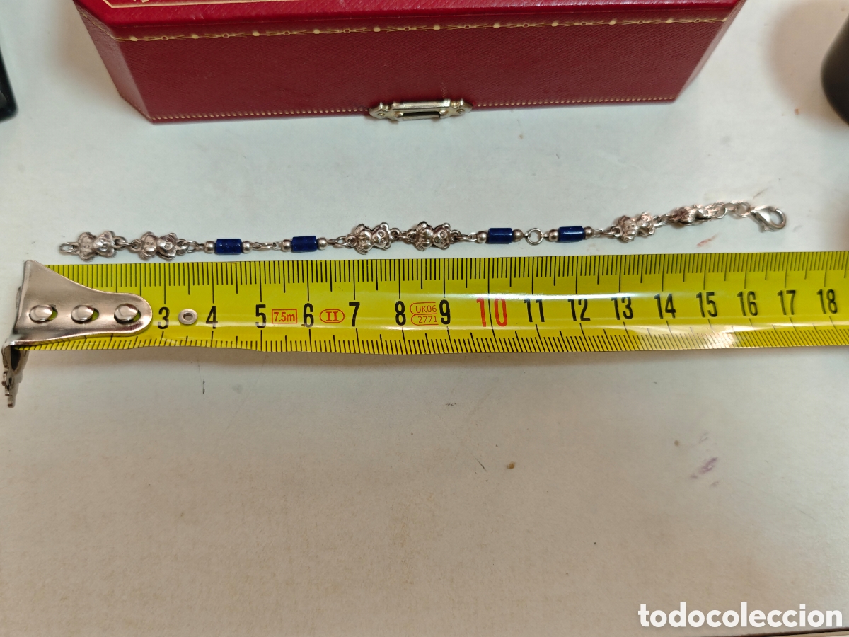 Joyeria: Pulsera de plata de ley con ositos y lapiszulia - Foto 7