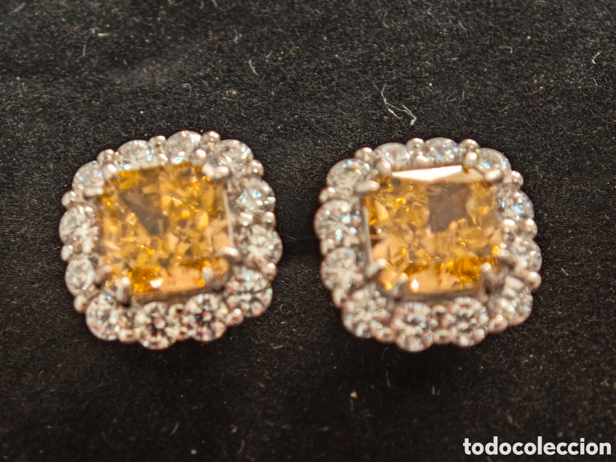 Joyeria: Pendientes de plata de ley y moissanita - Foto 3