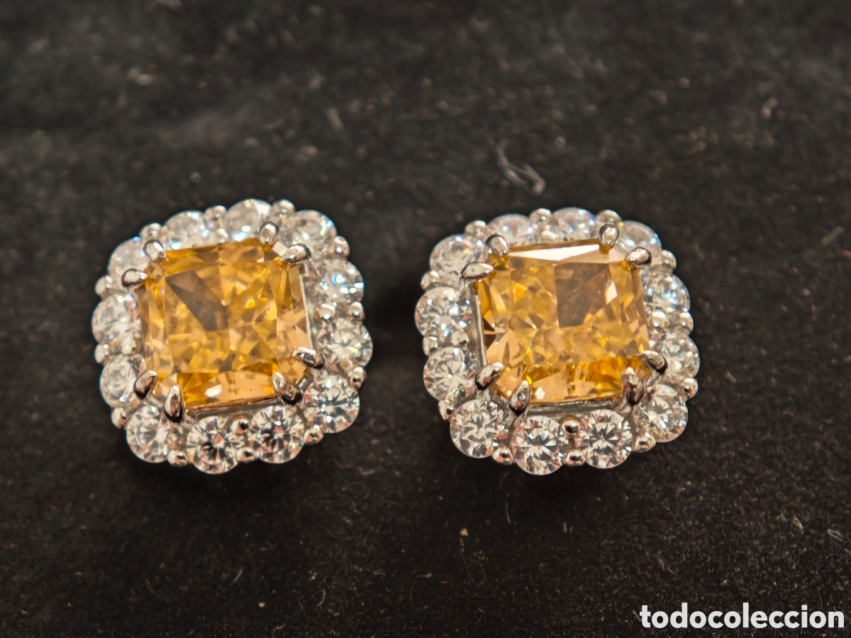 Joyeria: Pendientes de plata de ley y moissanita - Foto 4