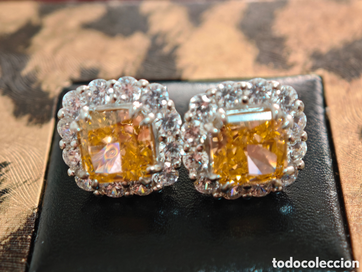 Joyeria: Pendientes de plata de ley y moissanita - Foto 7