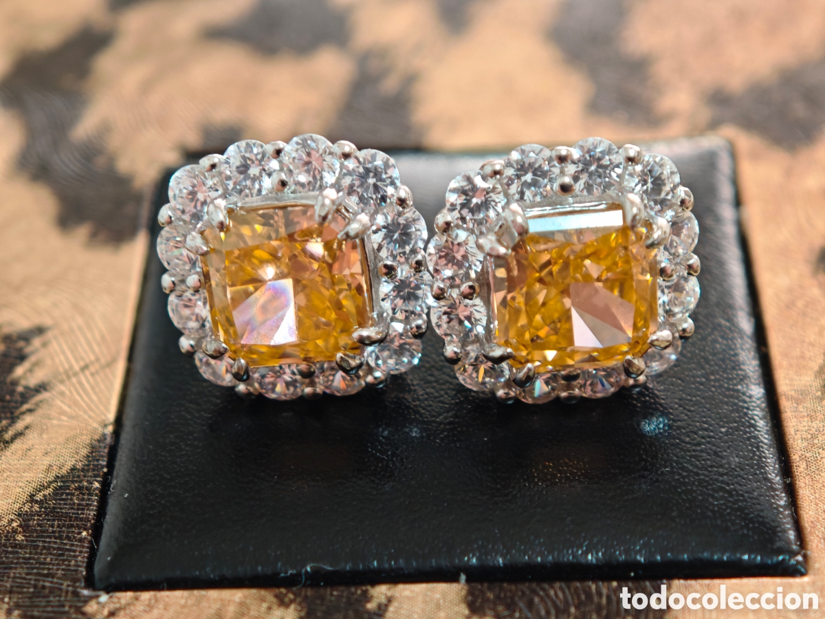 Joyeria: Pendientes de plata de ley y moissanita - Foto 8