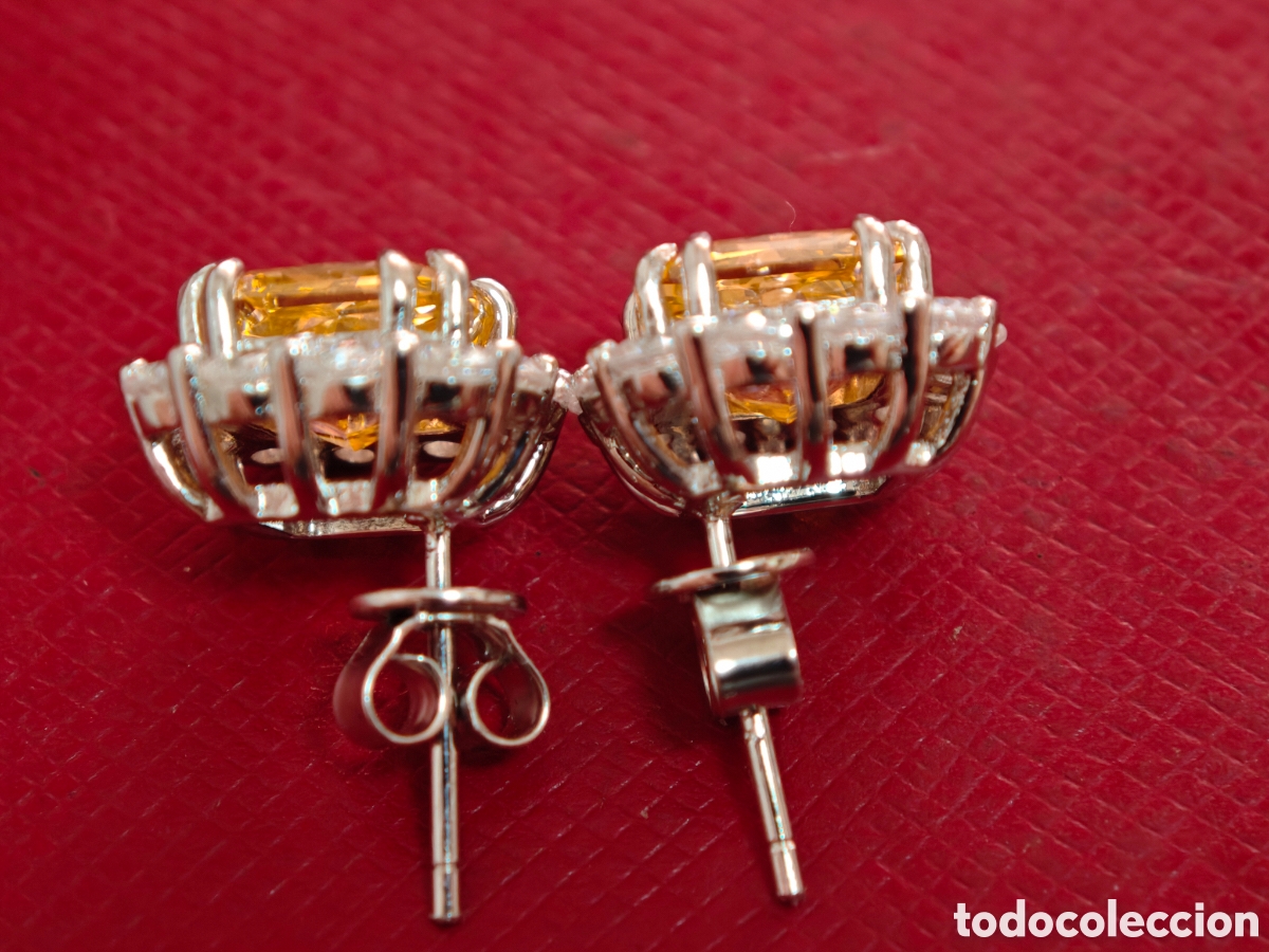 Joyeria: Pendientes de plata de ley y moissanita - Foto 9