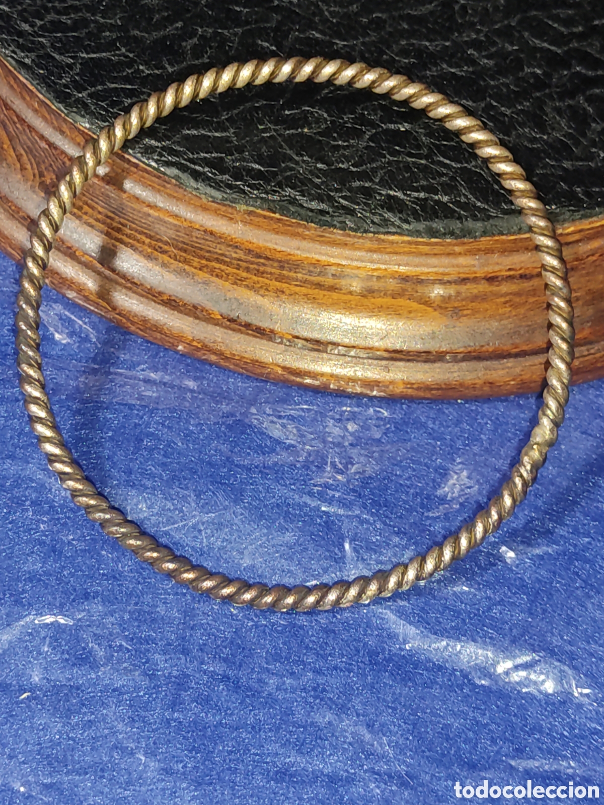 Joyeria: Pulsera plateada entrelazada.Vintage. - Foto 3