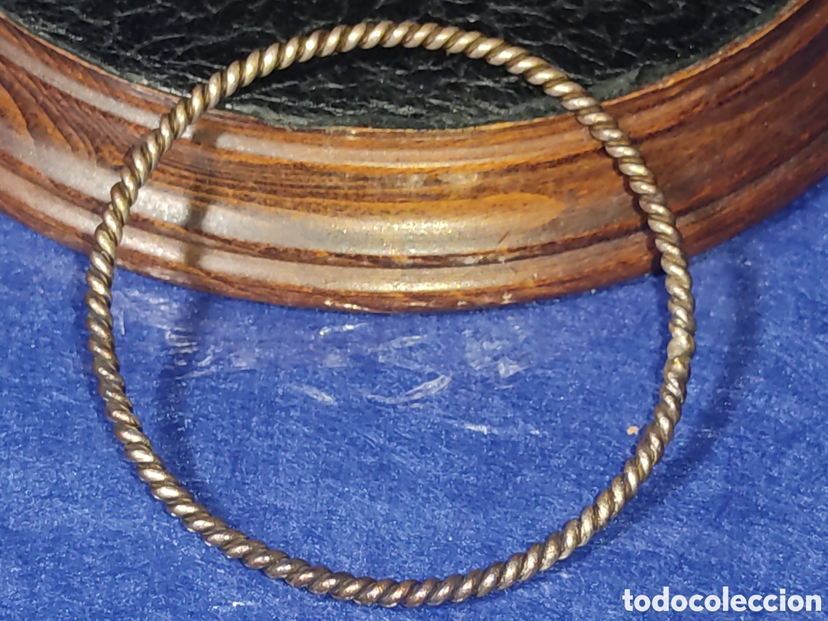 Joyeria: Pulsera plateada entrelazada.Vintage. - Foto 1