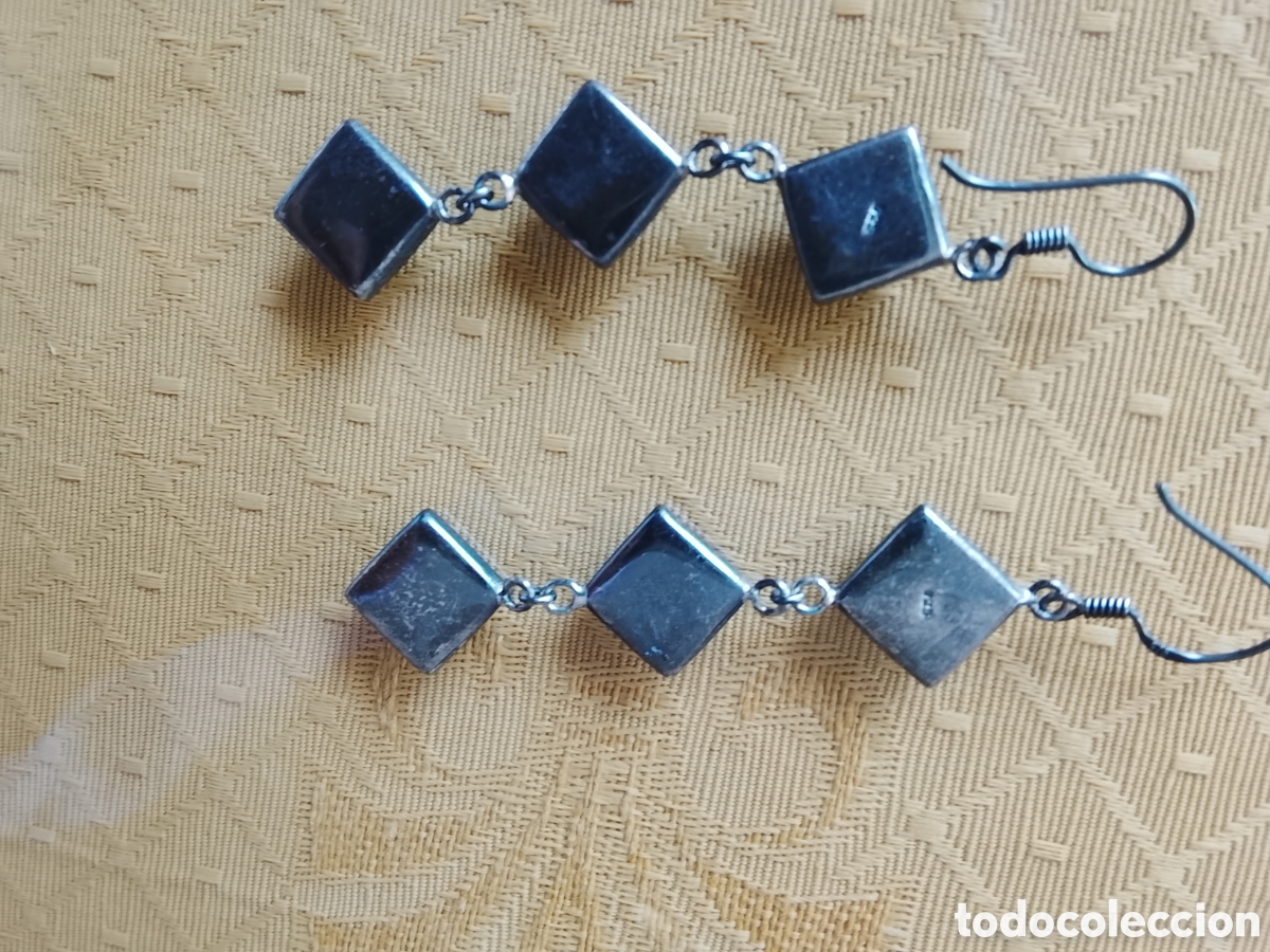 Joyeria: Pendientes plata con azuritas - Foto 2