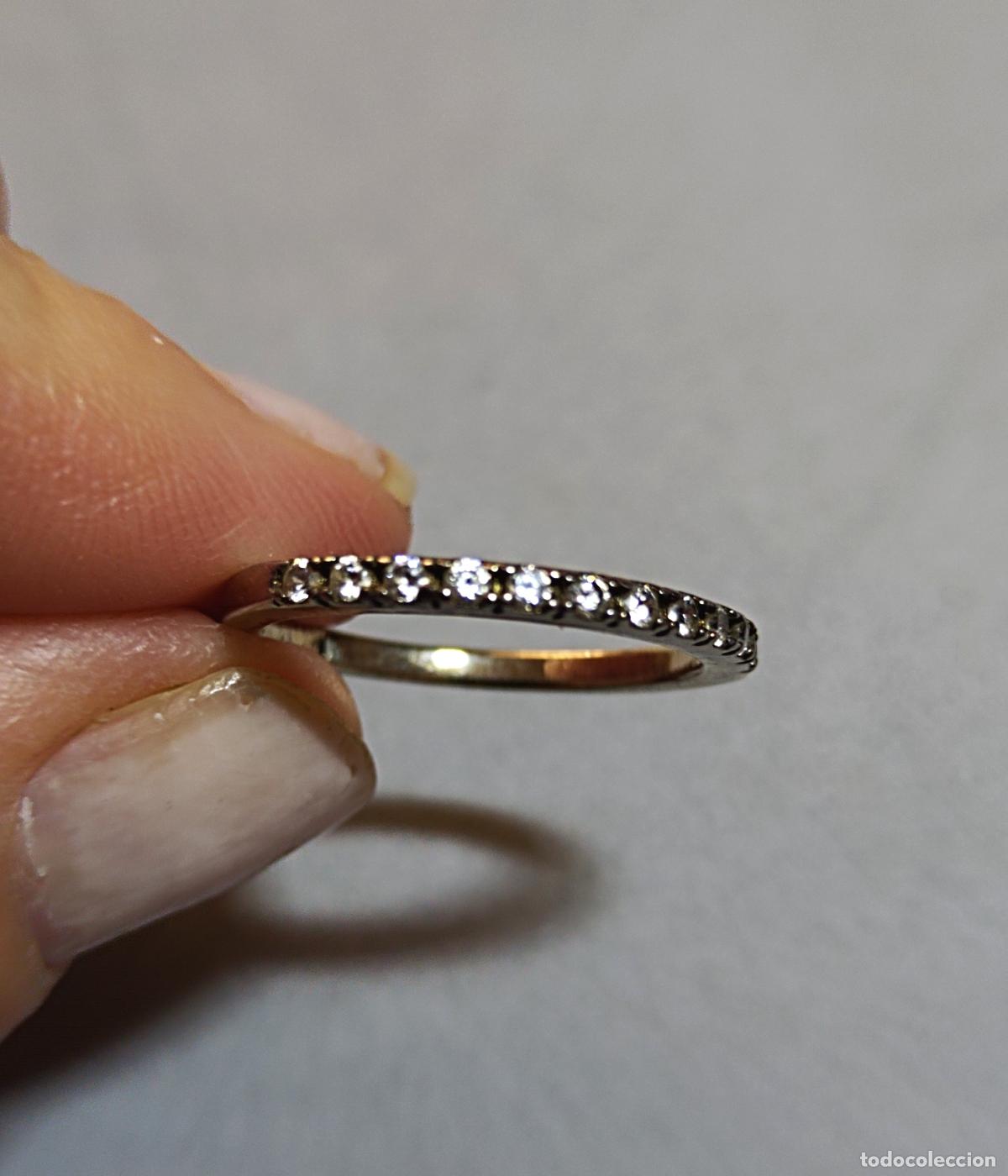 Joyeria: Anillo de plata de ley con circonitas. - Foto 3