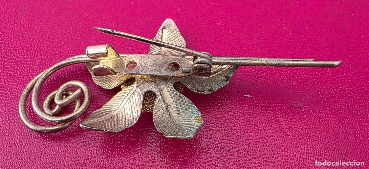 Joyeria: Broche hoja dorada texturada &ndash; Estilo vintage - Foto 2