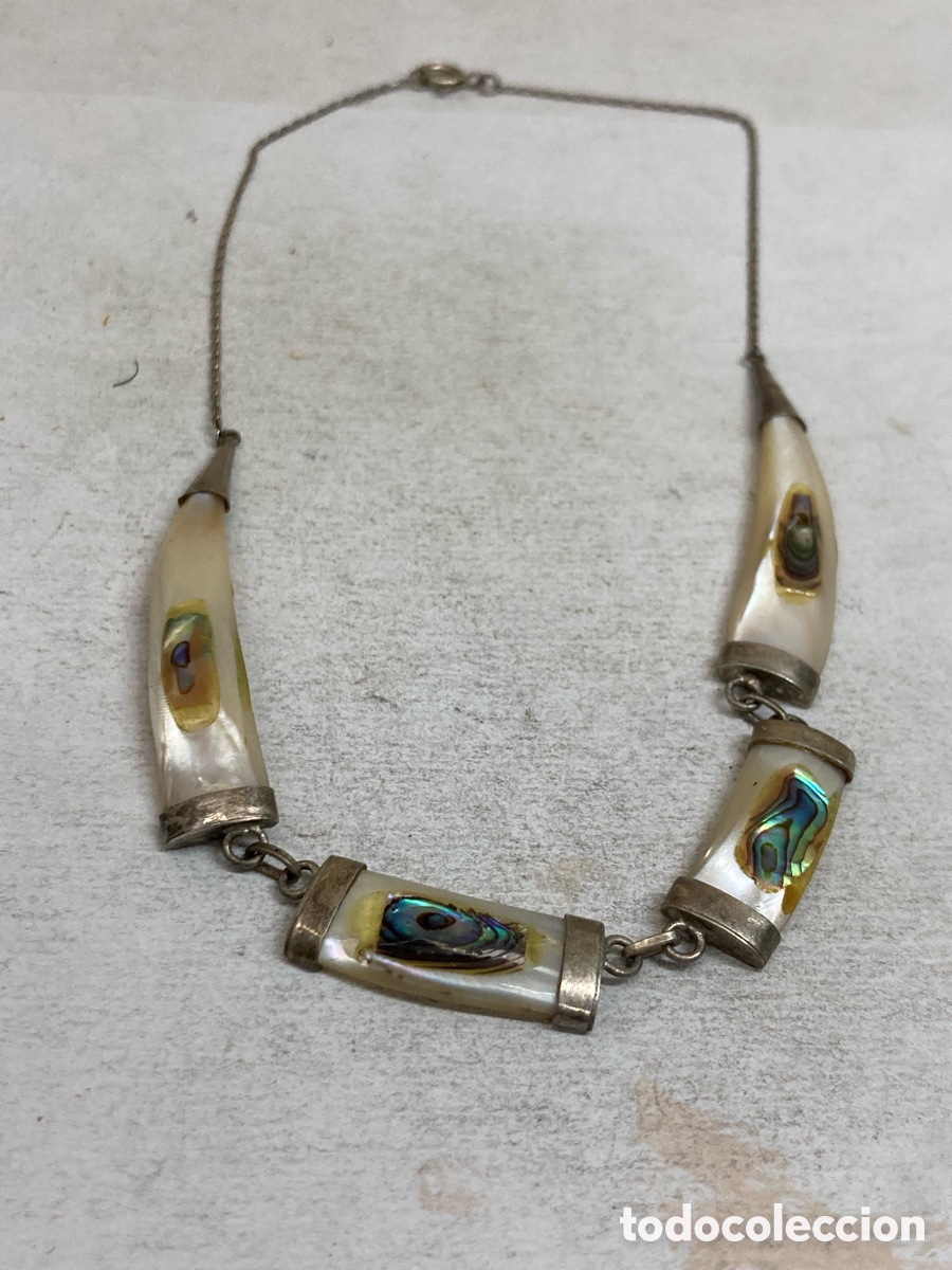 Joyeria: Collar de plata con n&aacute;car CC336 - Foto 1