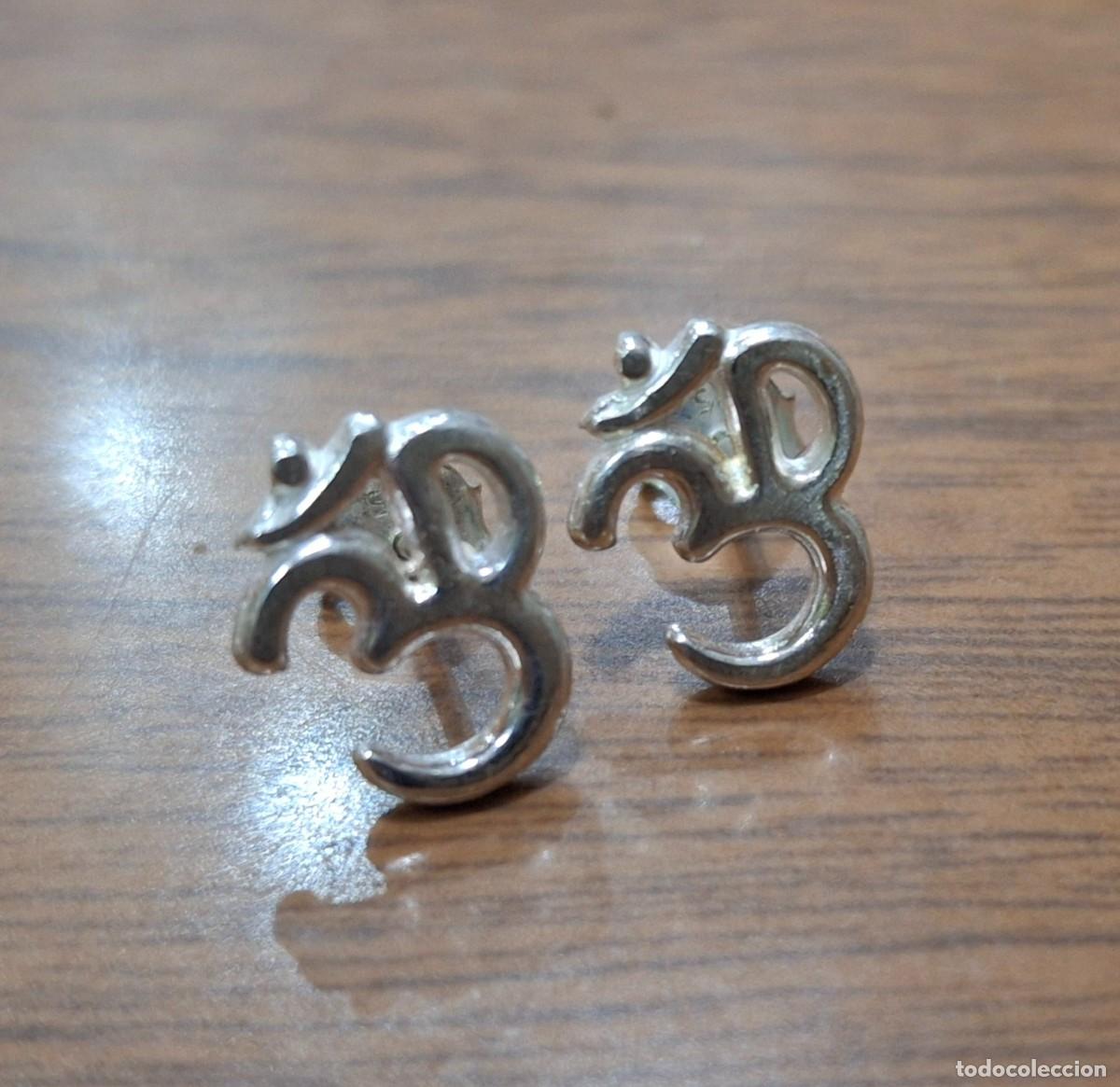 Joyeria: colgante pendientes om en plata de ley macizo - Foto 3