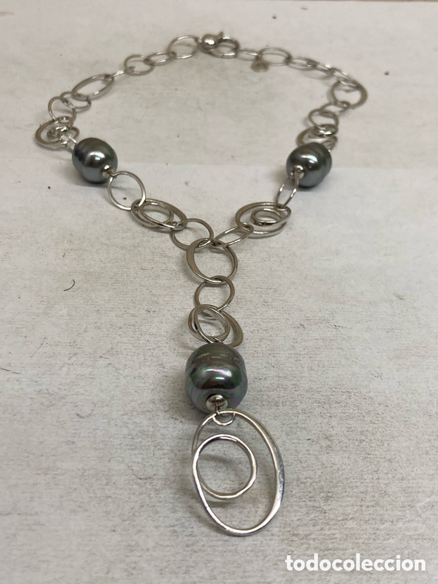 Joyeria: Collar de plata y perlas CC336 - Foto 2
