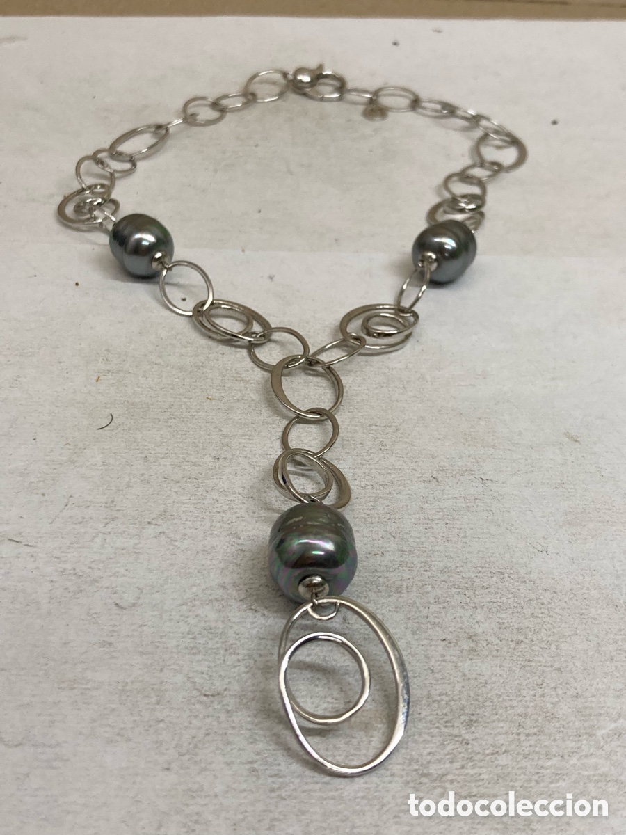 Joyeria: Collar de plata y perlas CC336 - Foto 1