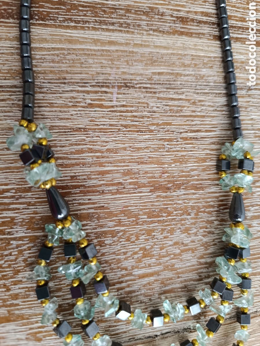 Joyeria: Collar piedras gris y verde - Foto 5