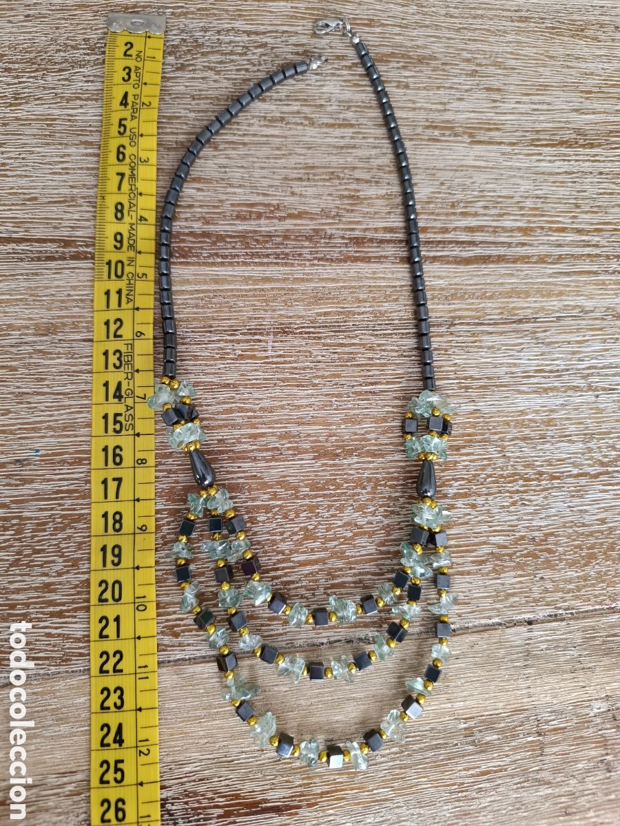 Joyeria: Collar piedras gris y verde - Foto 6