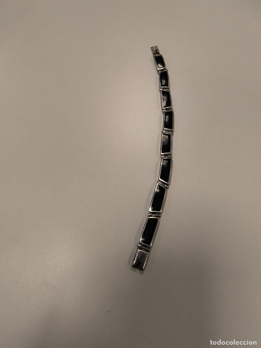Joyeria: Pulsera de plata y obsidiana - Foto 7