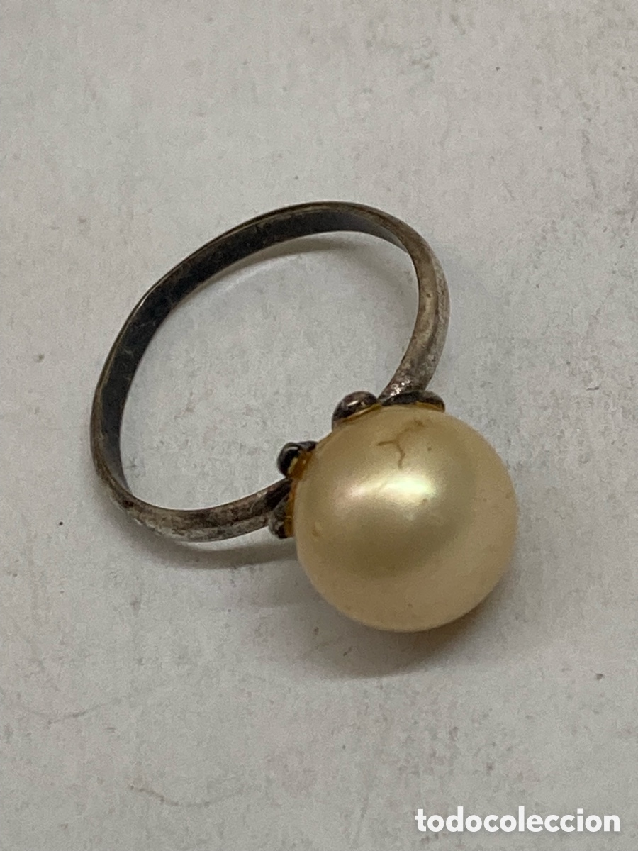Joyeria: Sortija de plata y perla S340 - Foto 1