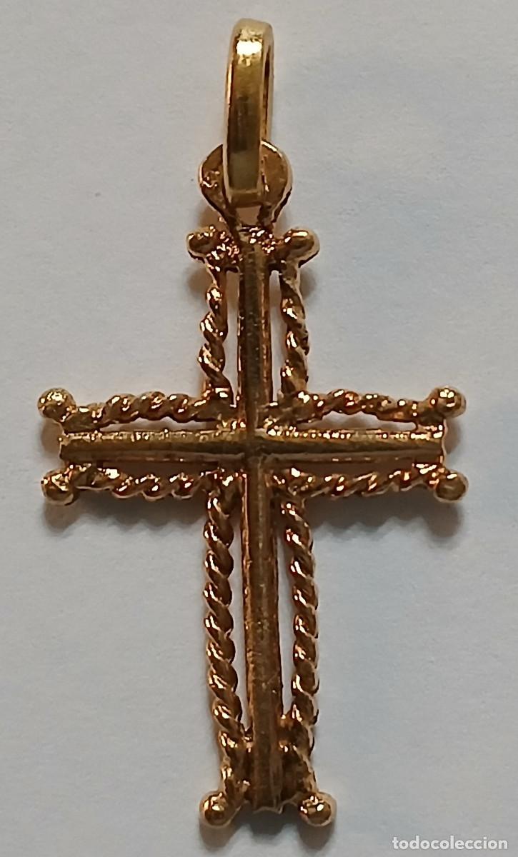 Joyeria: Cruz de ORO de 750 mil&eacute;simas. - Foto 2
