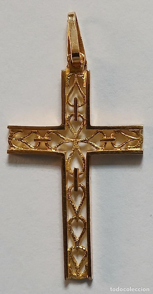 Joyeria: Cruz de ORO de 750 mil&eacute;simas. - Foto 1