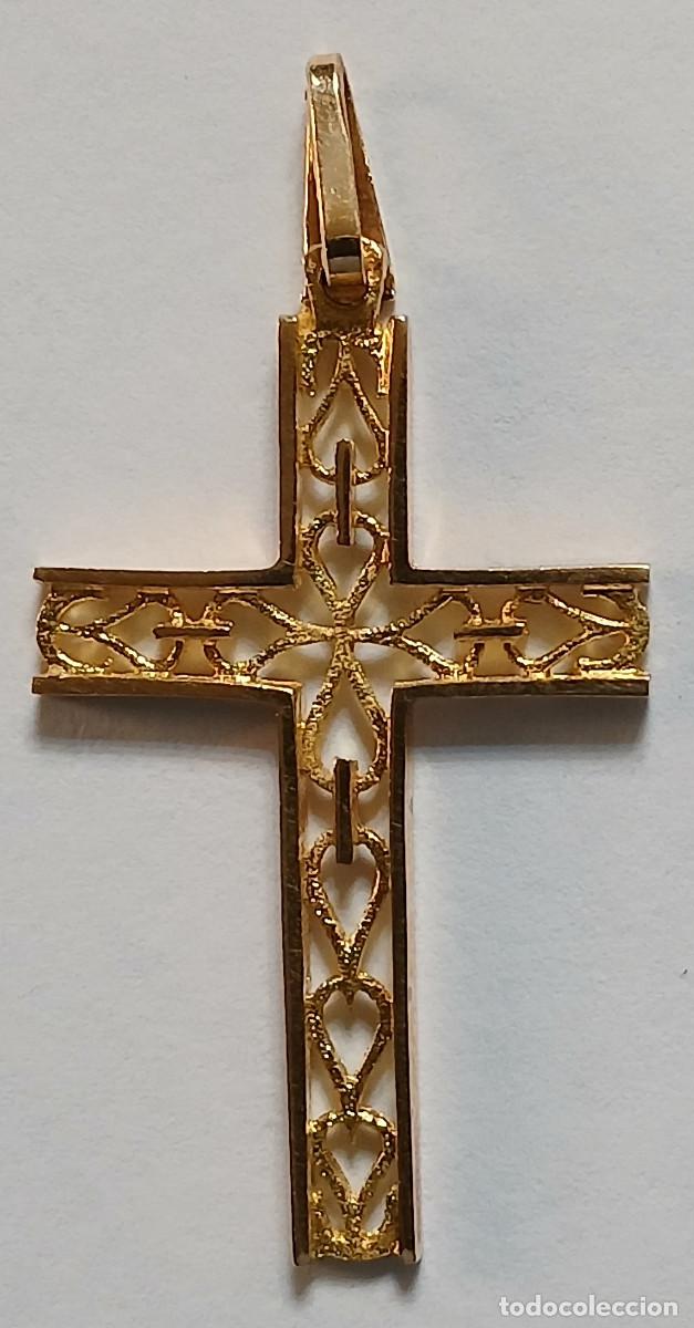 Joyeria: Cruz de ORO de 750 mil&eacute;simas. - Foto 2