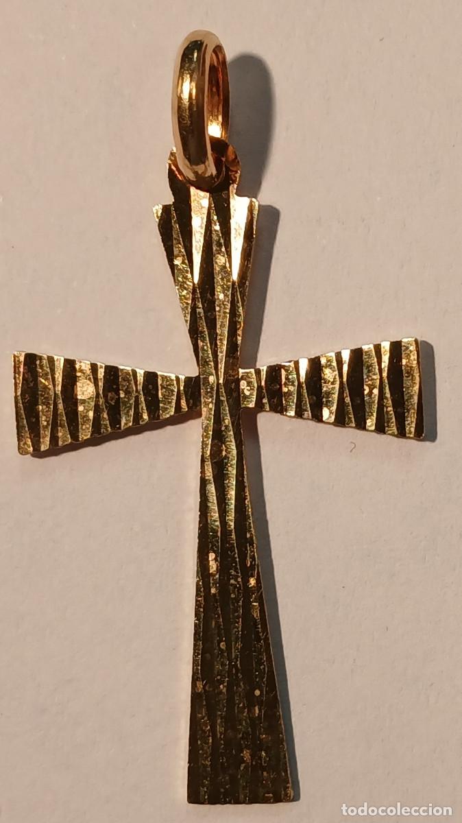 Joyeria: Cruz de ORO de 750 mil&eacute;simas. - Foto 1