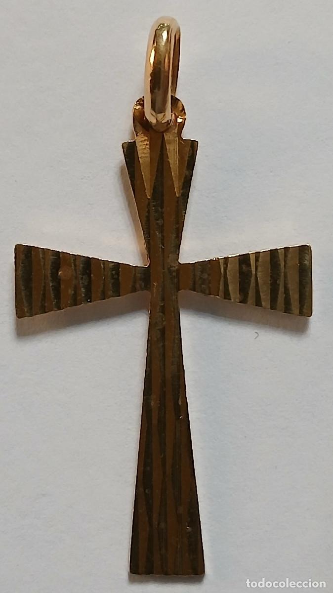 Joyeria: Cruz de ORO de 750 mil&eacute;simas. - Foto 2