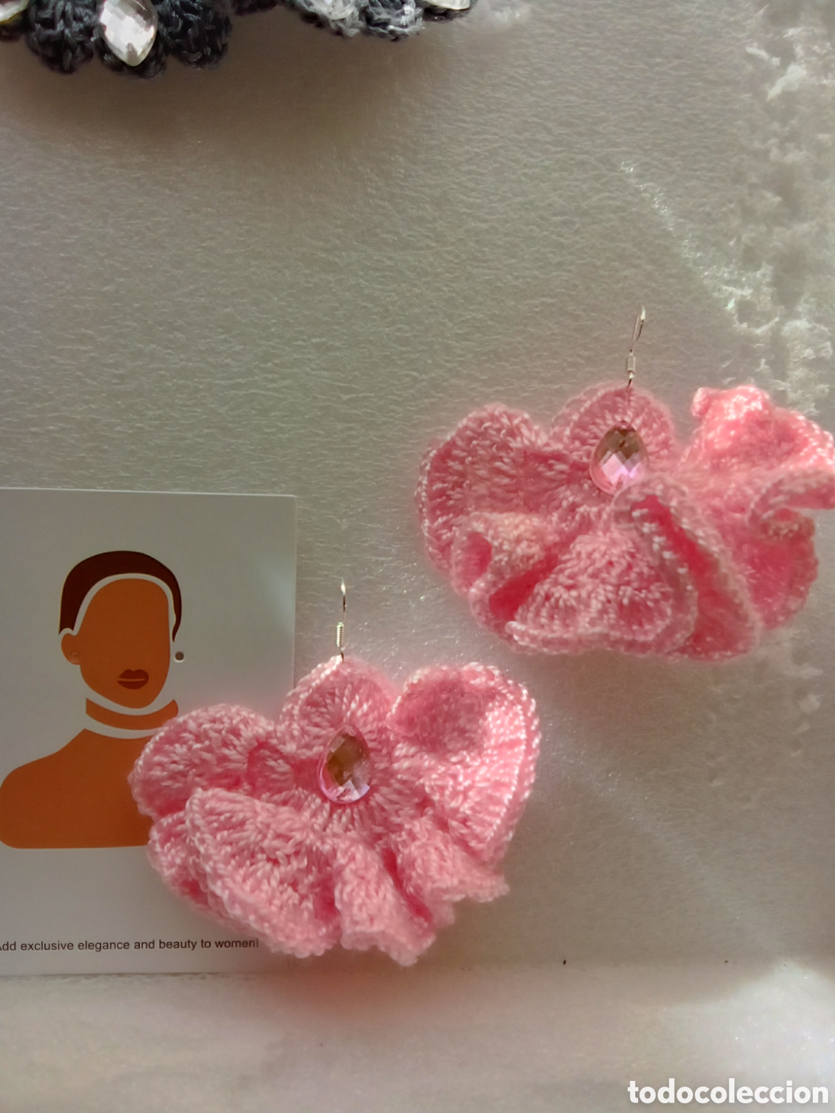 Joyeria: Pendientes crochet enganche chap en plata 925 - Foto 3