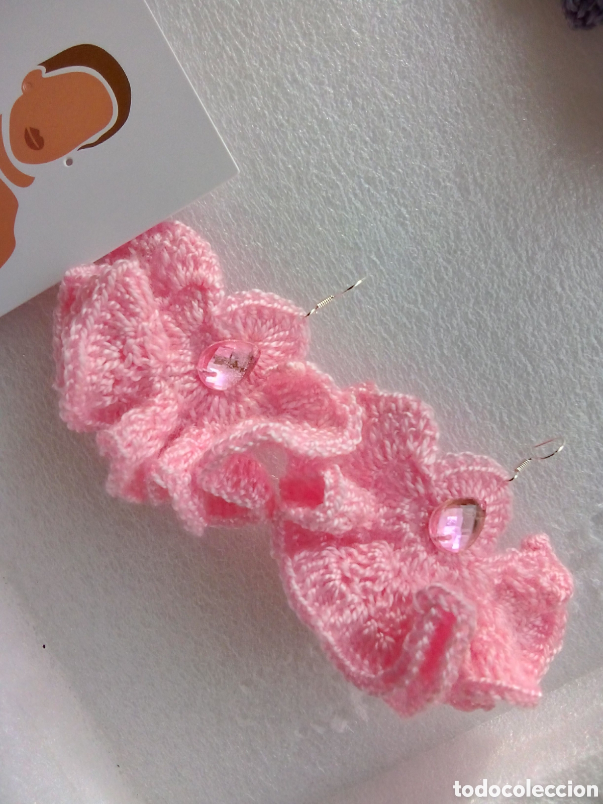 Joyeria: Pendientes crochet enganche chap en plata 925 - Foto 1