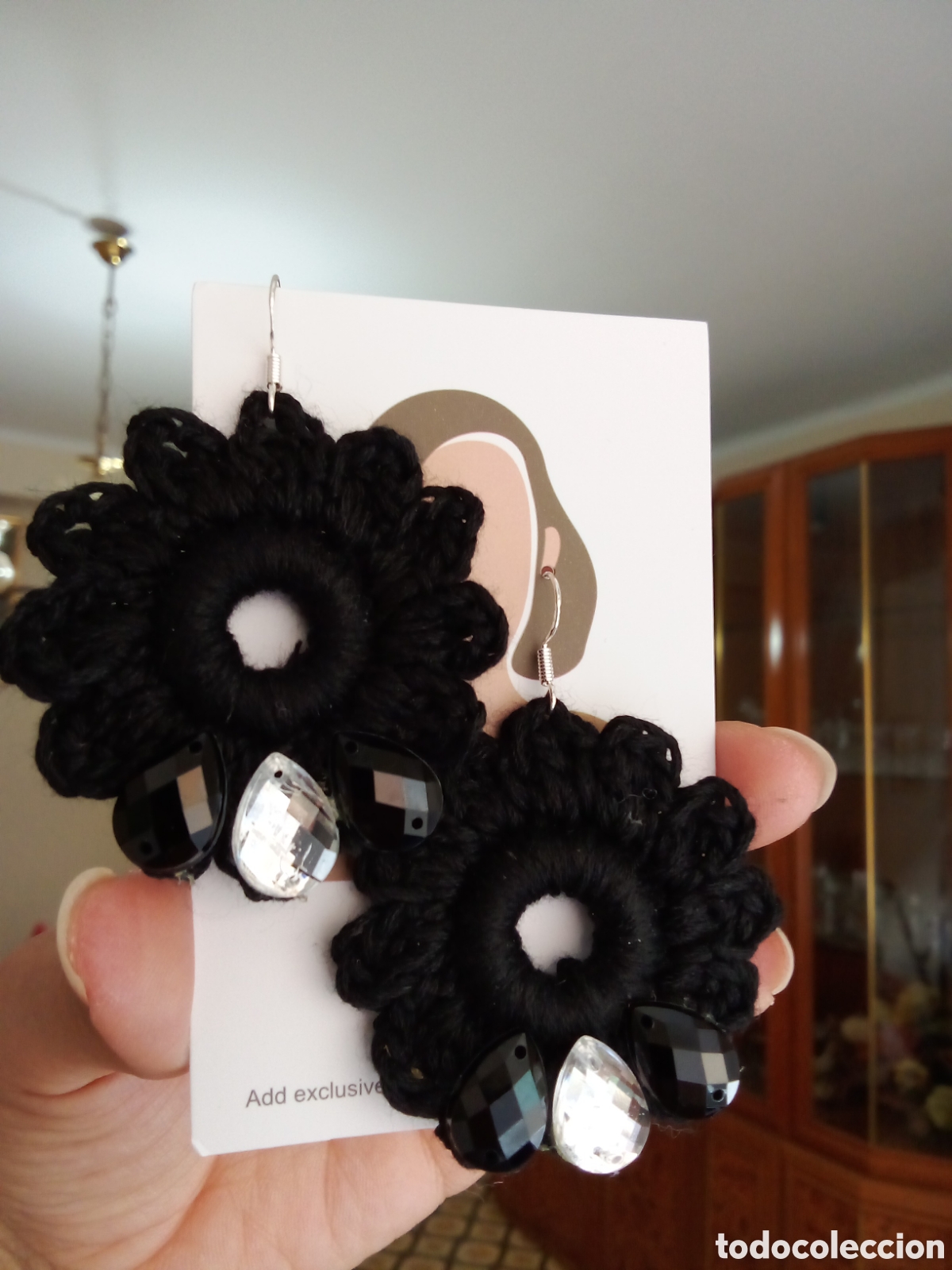 Joyeria: Pendientes a crochet enganche chap en plata s925 - Foto 4