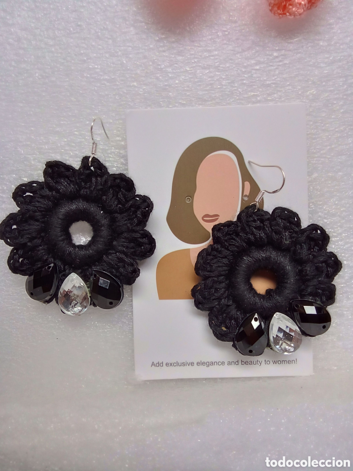 Joyeria: Pendientes a crochet enganche chap en plata s925 - Foto 1