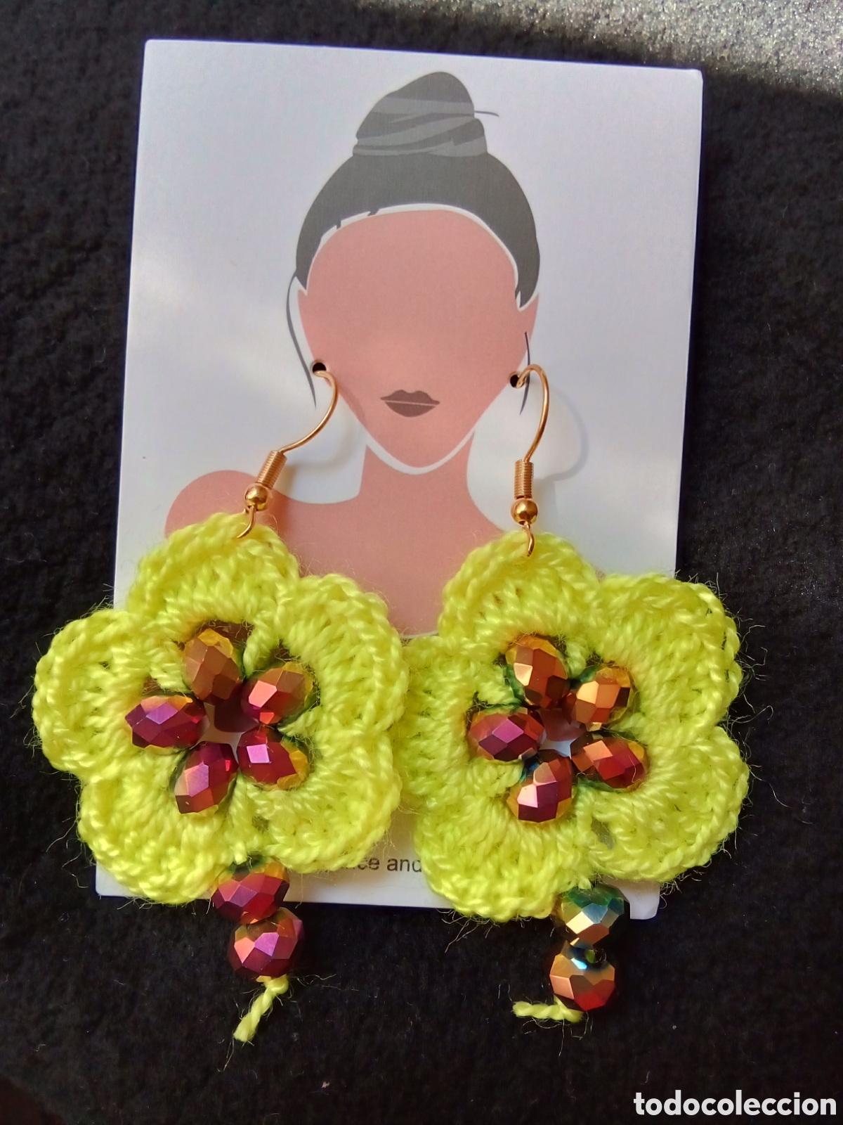 Joyeria: Pendientes a crochet acero inox - Foto 2
