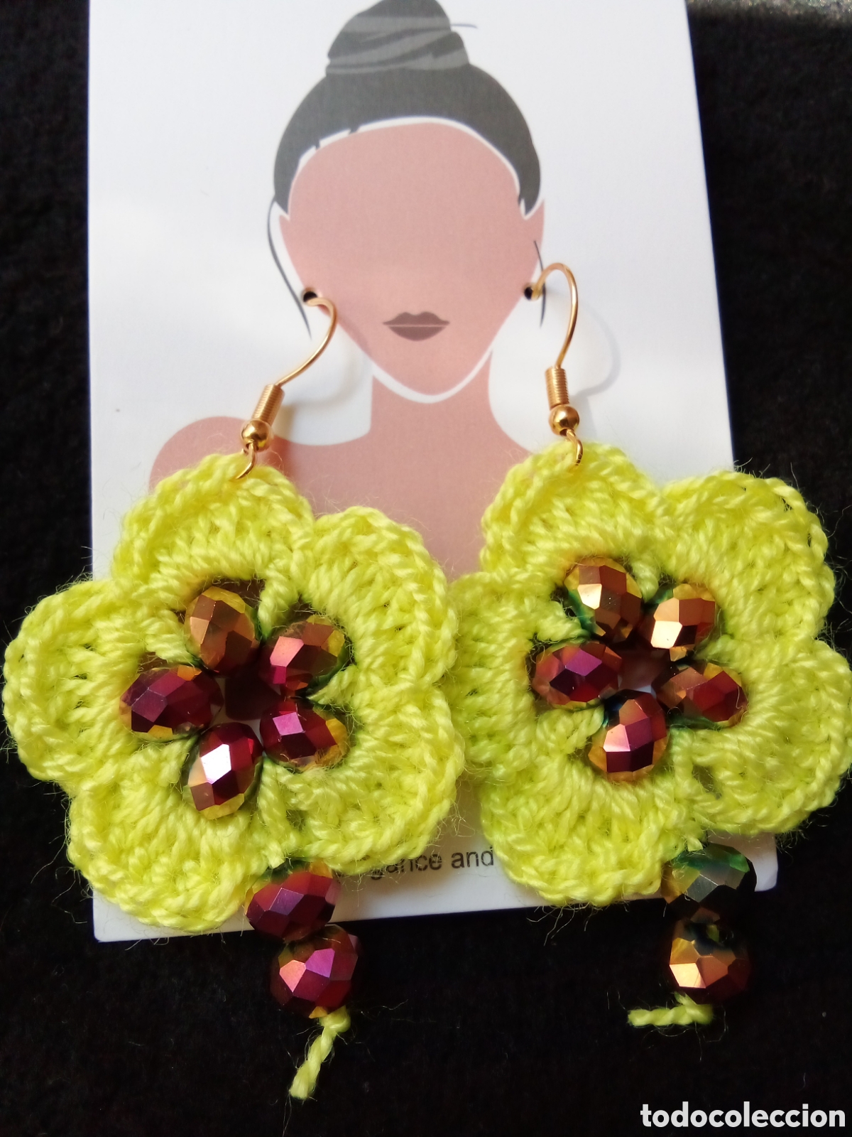 Joyeria: Pendientes a crochet acero inox - Foto 3