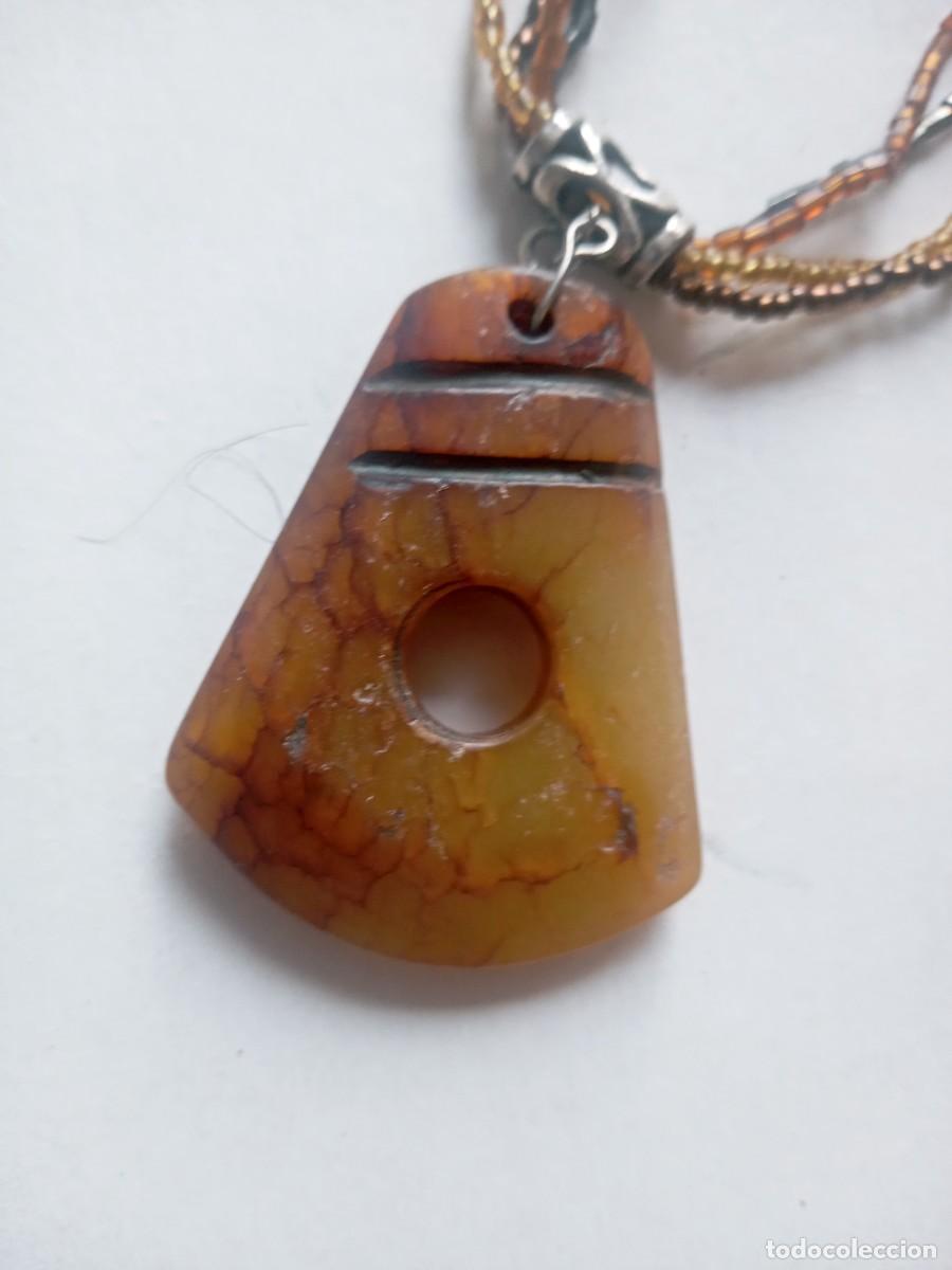 Joyeria: BONITO COLLAR ANTIGUO CON PIEDRA - Foto 2