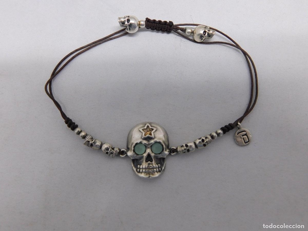 Joyeria: PULSERA CON CALAVERAS DE PLATA - Foto 1