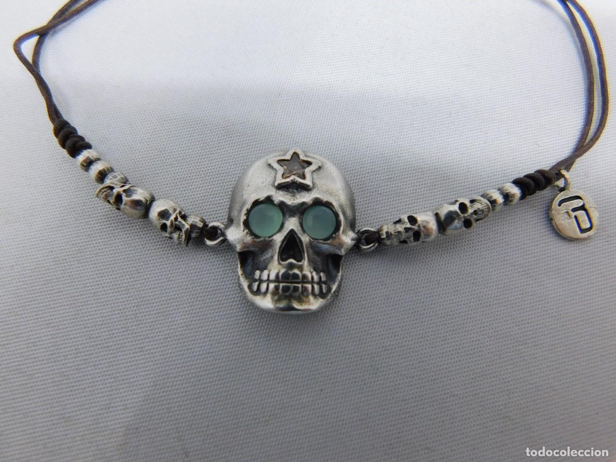 Joyeria: PULSERA CON CALAVERAS DE PLATA - Foto 2