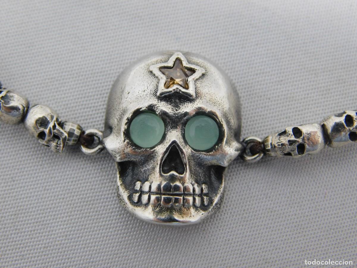 Joyeria: PULSERA CON CALAVERAS DE PLATA - Foto 4