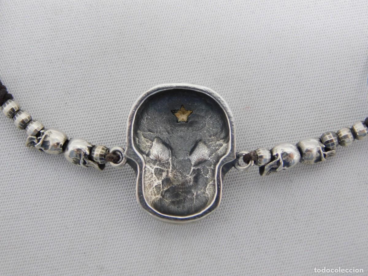 Joyeria: PULSERA CON CALAVERAS DE PLATA - Foto 8