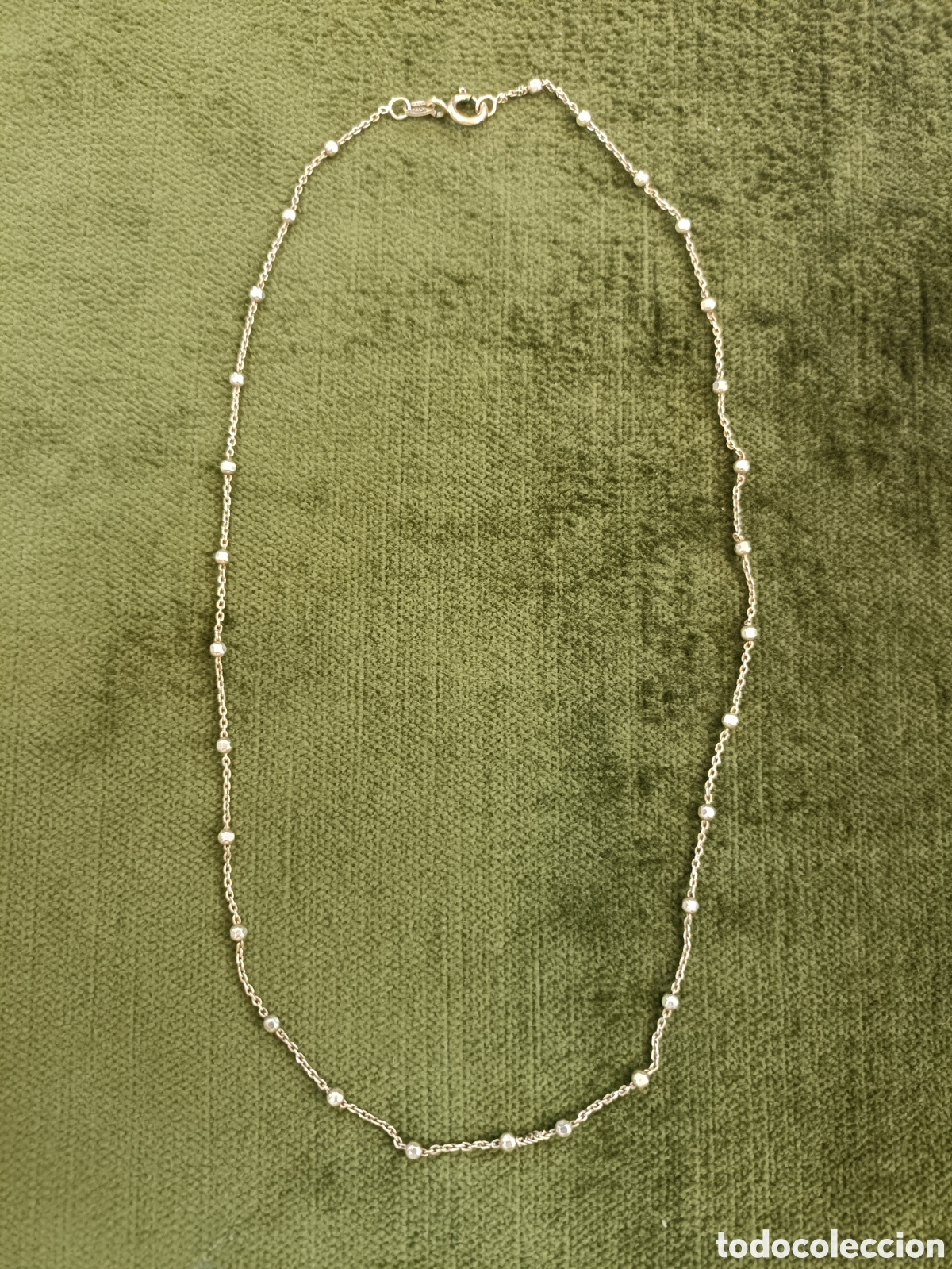 Joyeria: BONITO COLLAR ELABORADO EN PLATA DORADA. - Foto 1