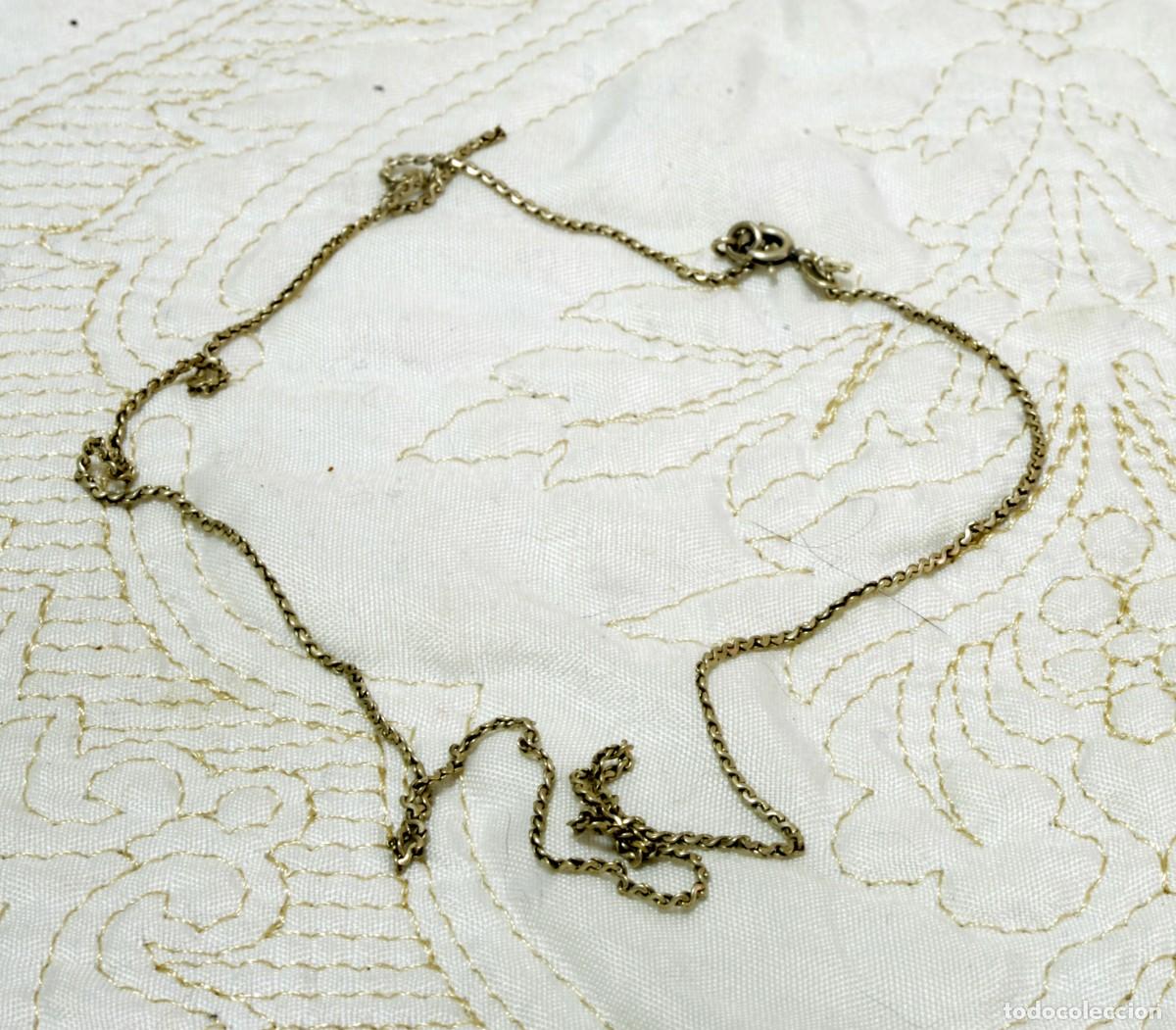 Joyeria: SENCILLA Y ORIGINAL CADENA ANTIGUA PARA COLLAR EN PLATA - Foto 1