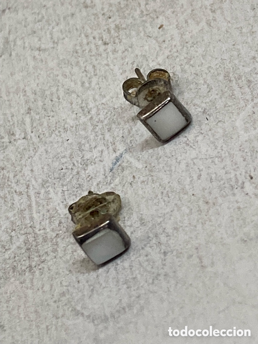 Joyeria: Pendientes de plata n&aacute;car P341 - Foto 1