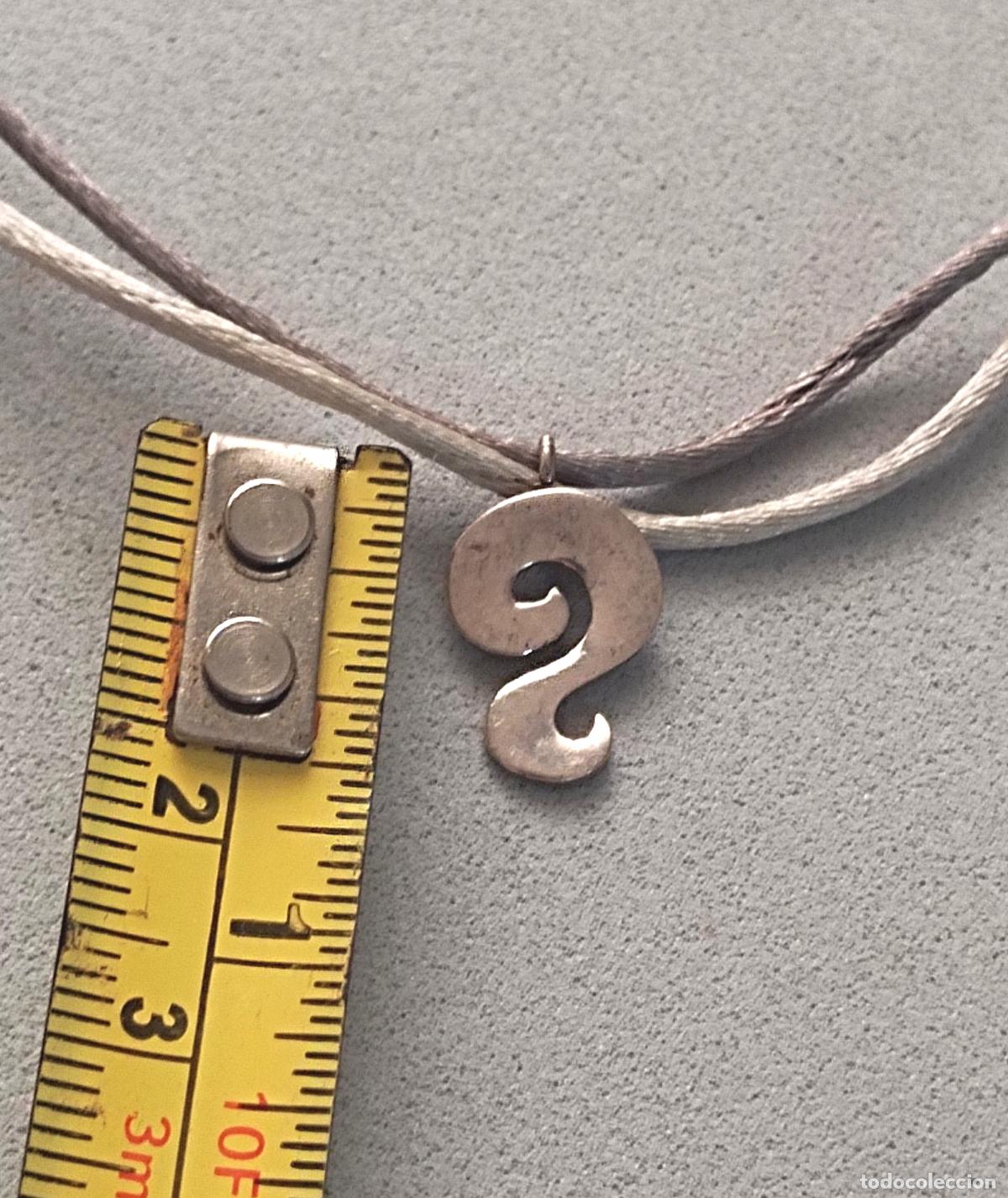 Joyeria: Colgante, collar plata de ley contrastada con cord&oacute;n. - Foto 3
