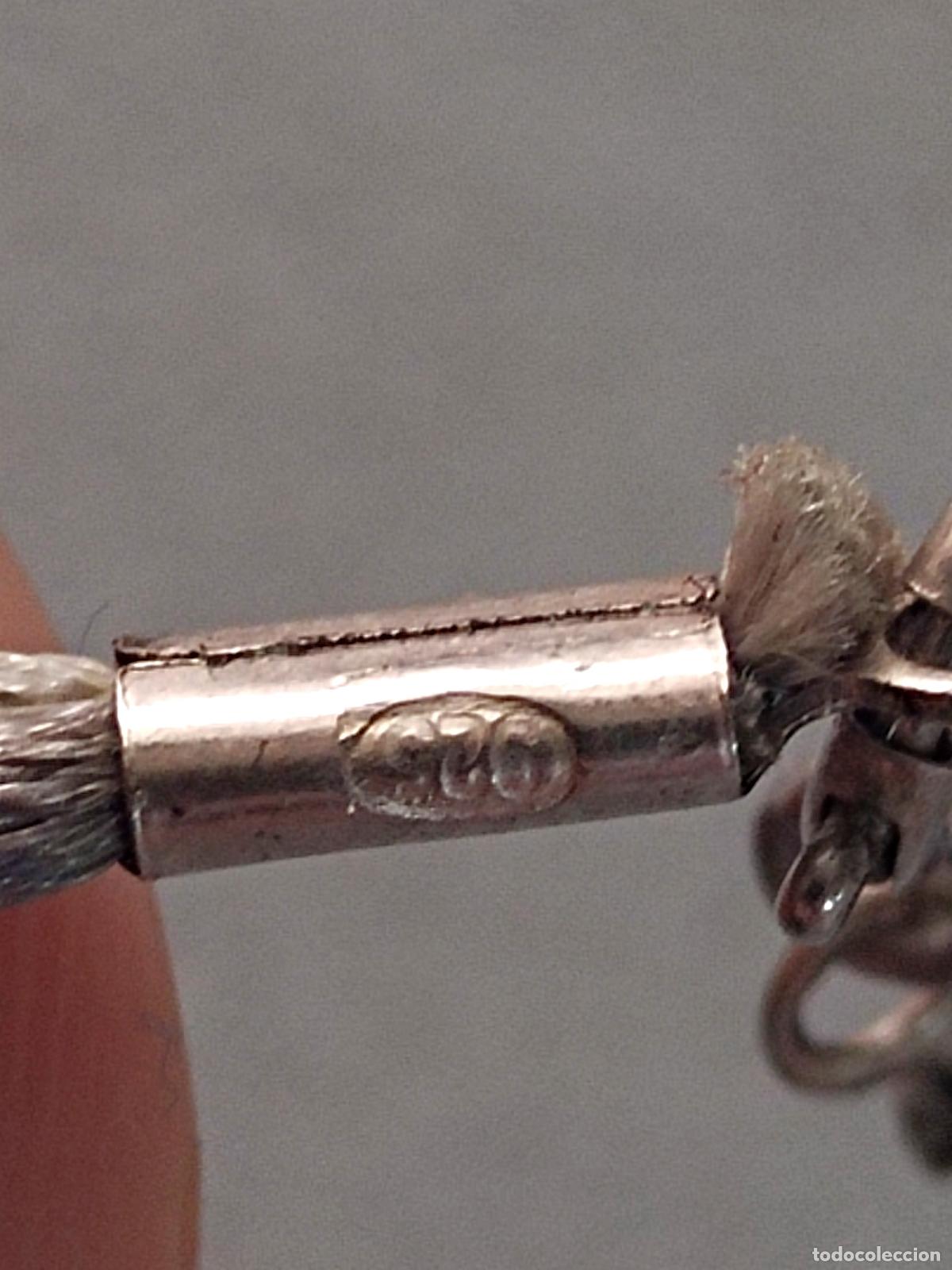 Joyeria: Colgante, collar plata de ley contrastada con cord&oacute;n. - Foto 4